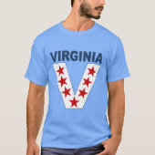 Donkerblauwe T-shirt caroline VIRGINIA VICTORY (Voorkant)