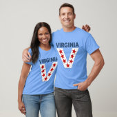 Donkerblauwe T-shirt caroline  VIRGINIA VICTORY (Unisex)