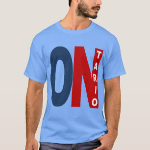 Donkerblauwe T-shirt caroline voor Heren  ONTARIO