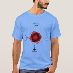 Donkerblauwe T-shirt tegen CORONA