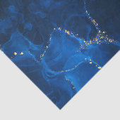 Donkerblauwe Textuur Achtergrond Nep Goud Glitter Tissuepapier (Detail)