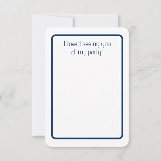 Donkerblauwe uil verjaardagsfeestje bedankkaart (Achterkant)