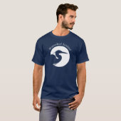 Donkerblauwe unisex T-shirt (Voorkant volledig)