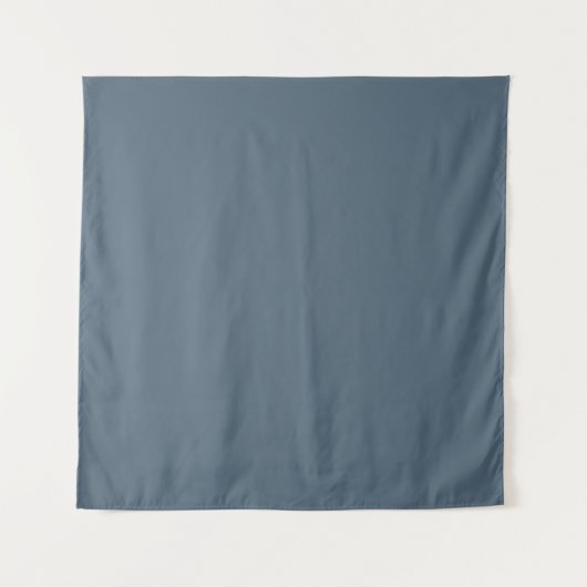 Donkerblauwe, vaste kleur wandkleed (Voorkant)