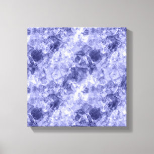 Donkerblauwe Verkreukelde Textuur Canvas Afdruk