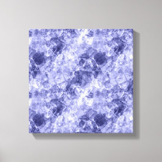 Donkerblauwe Verkreukelde Textuur Canvas Afdruk (Voorkant)
