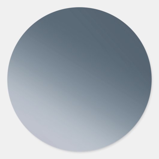  donkerblauwe verloopSticker Ronde Sticker (Voorkant)