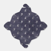 Donkerblauwe vintage grunge schorpioen bedankdoosjes (Uitgevouwen)