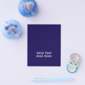 Donkerblauwe vlakte Elegante Minimalistische Kalli Flyer (Enkel)