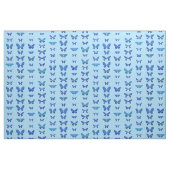 Donkerblauwe vlinders, hemelsblauwe achtergrond stof (Fat Quarter)