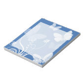 Donkerblauwe vlinders Notitieblok (Linkerzijde)