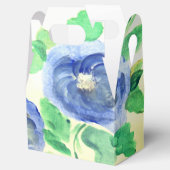 Donkerblauwe Waterverf Roos Fancy Bedankdoosjes (Geopend)