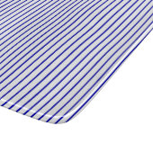 Donkerblauwe witte pap snijplank (Hoek)