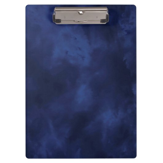 Donkerblauwe wolken klembord (Voorkant)