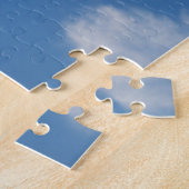 donkerblauwe wolken met witte wolken legpuzzel (Zijkant)