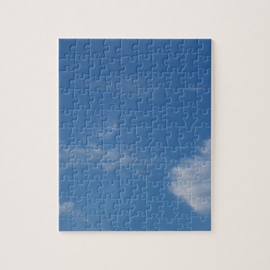 donkerblauwe wolken met witte wolken legpuzzel (Verticaal)