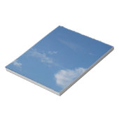 donkerblauwe wolken met witte wolken notitieblok (Linkerzijde)