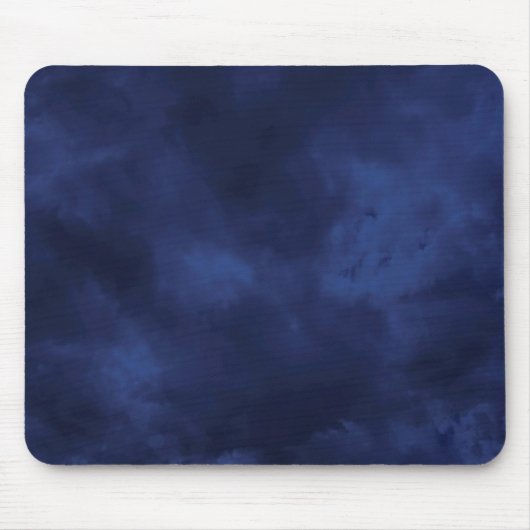 Donkerblauwe wolken muismat (Voorkant)