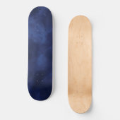 Donkerblauwe wolken persoonlijk skateboard (Voorkant)