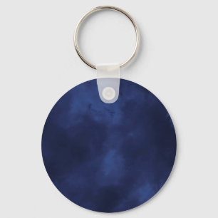 Donkerblauwe wolken sleutelhanger