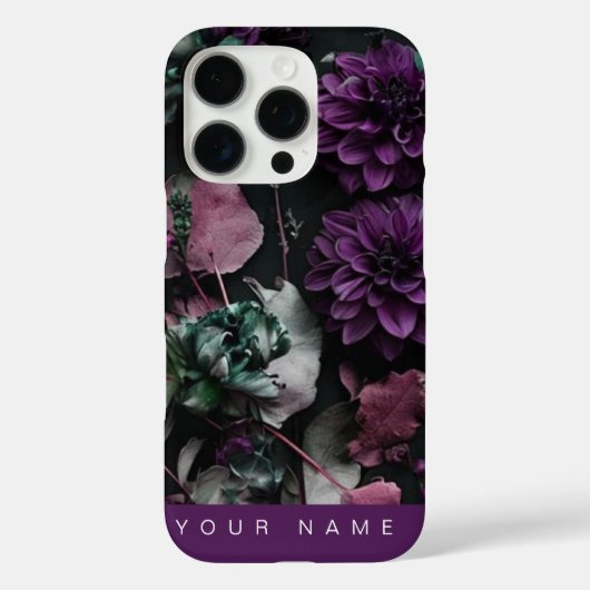 Donkerbloesem Paarse Case-Mate iPhone Case (Achterkant)