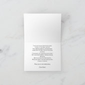 Donkerbloesemkroningsceremonie Bedankkaart (Binnen)