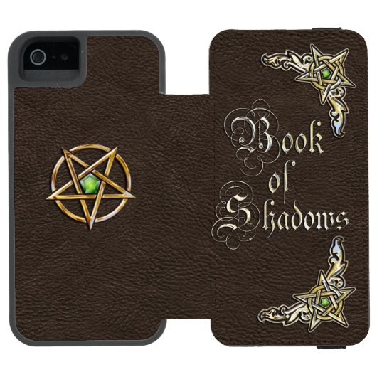 Donkerboek van schaduwen incipio iPhone portemonnee hoesje (Agenda Open)