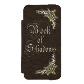 Donkerboek van schaduwen incipio iPhone portemonnee hoesje (Voorkant Agenda)