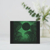 Donkerbos Eclipse Briefkaart, groen Briefkaart (Staand voorkant)