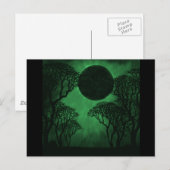 Donkerbos Eclipse Briefkaart, groen Briefkaart (Voorkant / Achterkant)