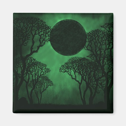 Donkerbos Eclipse Magnet, Groen Magneet (Voorkant)