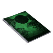 Donkerbos Eclipse Notitieboek, groen Notitieboek (Rechterzijde)