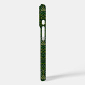 Donkerbos Groen Mandala Sci-fi Geometric Pattern Case-Mate iPhone Case (Achterkant / Links)