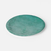 Donkerbos groene Waterverf gestructureerd Papieren Bordje (Gekanteld)