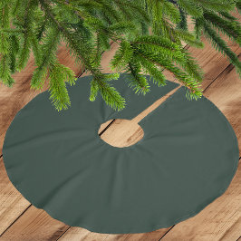 Donkerbosgroen - geborstelde polyester boomrok kerstboom rok