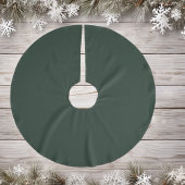 Donkerbosgroen - geborstelde polyester boomrok kerstboom rok