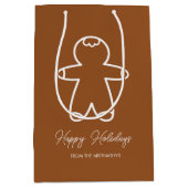 Donkerbruin 965324 peperkoek Man Medium Cadeauzakje (Voorkant)