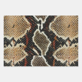 donkerbruin beige dierlijk drukwerk inpakpapier vel (Voorkant 3)