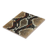 donkerbruin beige dierlijk drukwerk tegeltje (Zijkant)