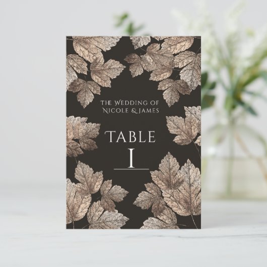 Donkerbruin- en bronleder Robuust-tabelnummer Kaart (Staand voorkant)