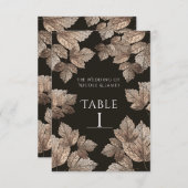 Donkerbruin- en bronleder Robuust-tabelnummer Kaart (Voorkant / Achterkant)