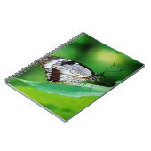 Donkerbruin en grijze vlinder notitieboek (Linkerzijde)