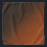 Donkerbruin en Oranje roodgradiënt ombre Bandana<br><div class="desc">Deze kleurgradiënt bestaat uit warme tinten donkerbruin,  bijna zwart die vervaagt tot een oranje roestkleur. Geweldig als u op zoek bent naar neutrale tinten of warme kleurmengsels. Gebruik dit als een zakdoek,  zakvierkant of schattige mand liner,  je verbeelding kan dit zo veel plaatsen in beslag nemen!</div>
