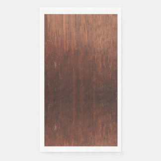 Donkerbruin Faux Wood Guest Paper Napkin Servet