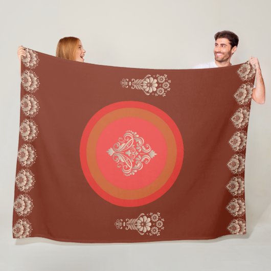 Donkerbruin Fleece Deken (In situ)