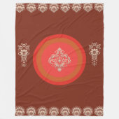 Donkerbruin Fleece Deken (Voorkant)