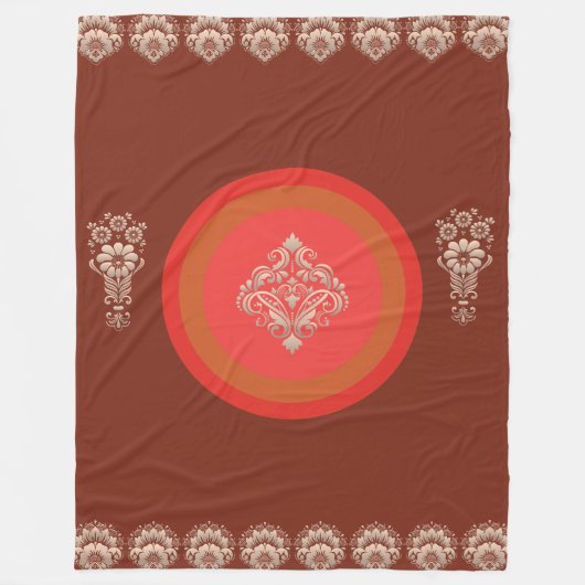 Donkerbruin Fleece Deken (Voorkant)