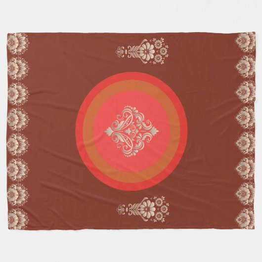 Donkerbruin Fleece Deken (Voorkant (Horizontaal))