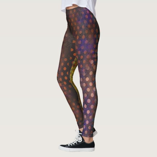 Donkerbruin gevlekt leggings (Links)