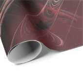 Donkerbruin gevoerde geruite statement piece cadeaupapier (Rol Hoek)